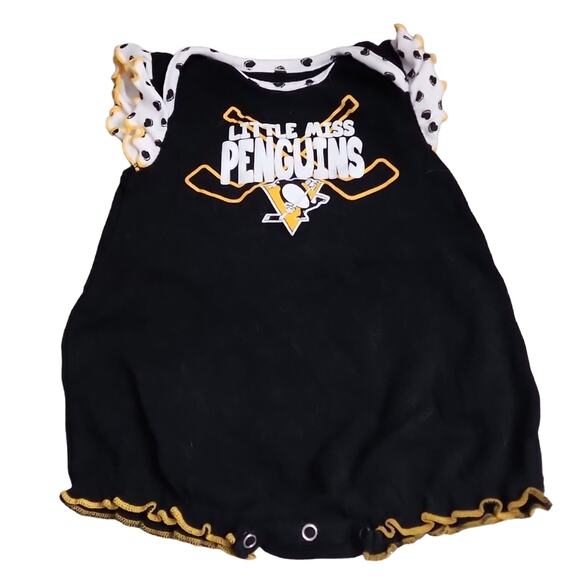 Pittsburgh Penguins Little Miss Penguins Romper - Picture 1 of 5